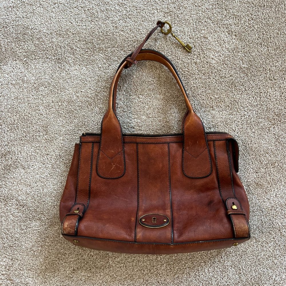 Fossil Vintage Reissue Leather Brown Shoulder Bag